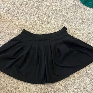 Black mini skirt